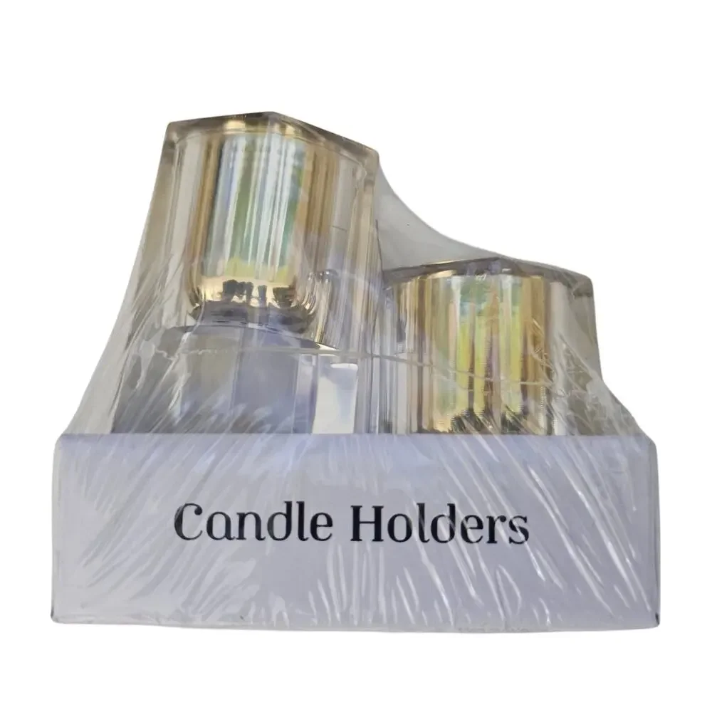 Gold Crescent Candle Holders NEW